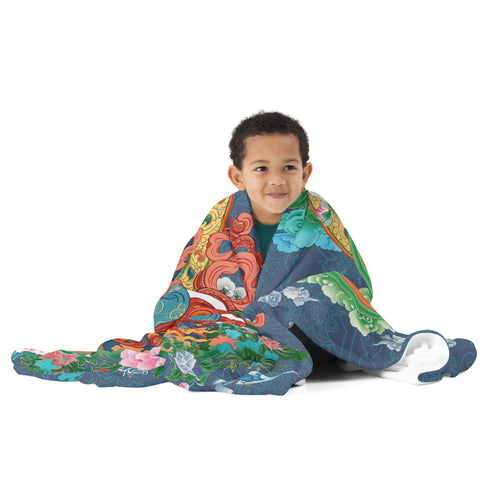 Green Tara Thangka Blanket